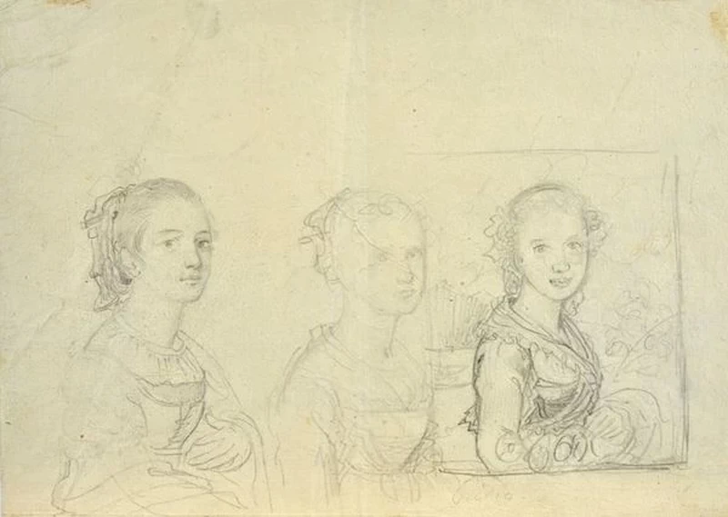 Giovanni Carnovali - 184, Studio di ritratto di donna, attribuito